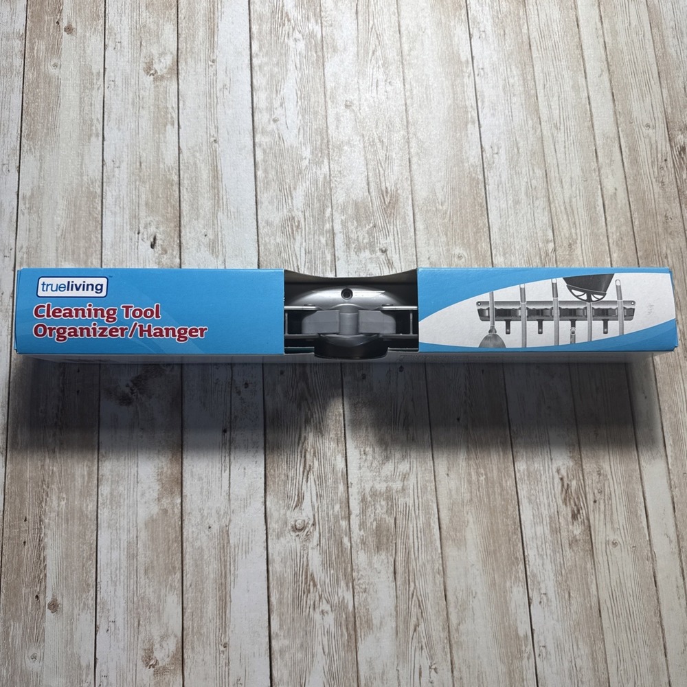 Trueliving Cleaning Tool Wall Holder Storage Rack &‎ Hooks Organizer Space Saver